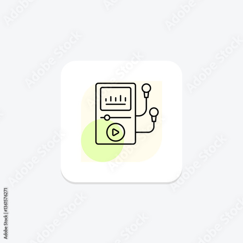 Mp3 Music Player, vector, pixel perfect, illustrator file