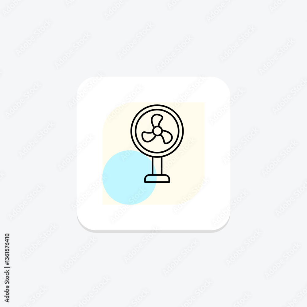 Pedestal Fan, vector, pixel perfect, illustrator file Pedestal Fan, vector, pixel perfect, illustrator file
