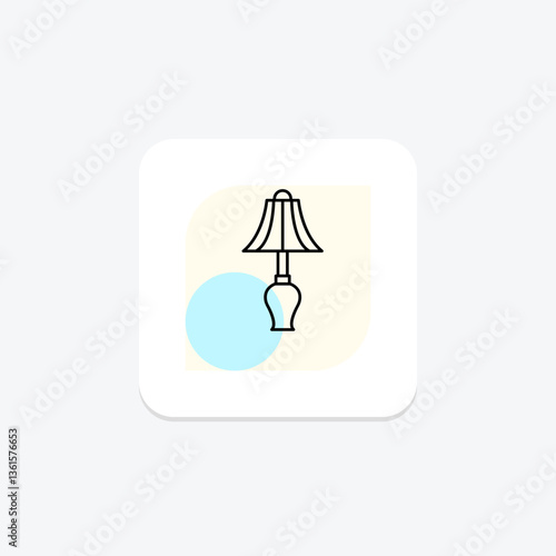 Table Lamp, vector, pixel perfect, illustrator file