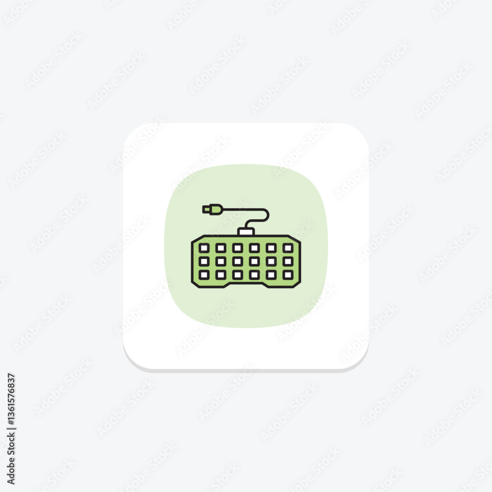 Mechanical Keyboard, vector, pixel perfect, illustrator file Mechanical Keyboard, vector, pixel perfect, illustrator file