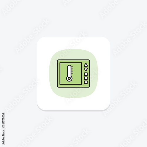 Smart Thermostat, vector, pixel perfect, illustrator file