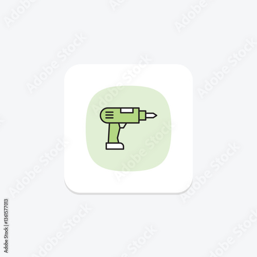 Hand Drill, vector, pixel perfect, illustrator file