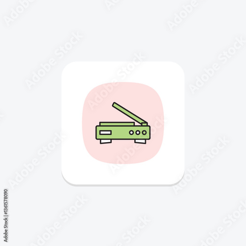 Scanner, vector, pixel perfect, illustrator file