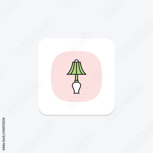 Table Lamp, vector, pixel perfect, illustrator file