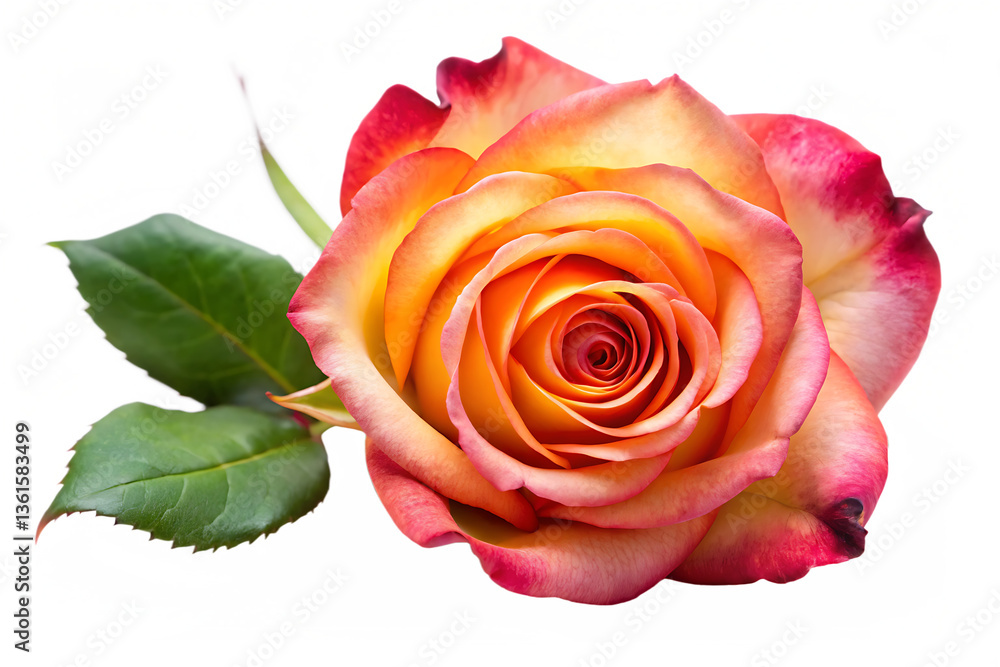Naklejka premium rose isolated on transparent white background PNG. GENERATIVE AI