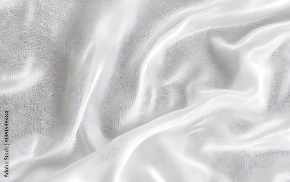 Naklejka premium White gray satin texture that is white silver fabric silk background with beautiful soft blur pattern natural.