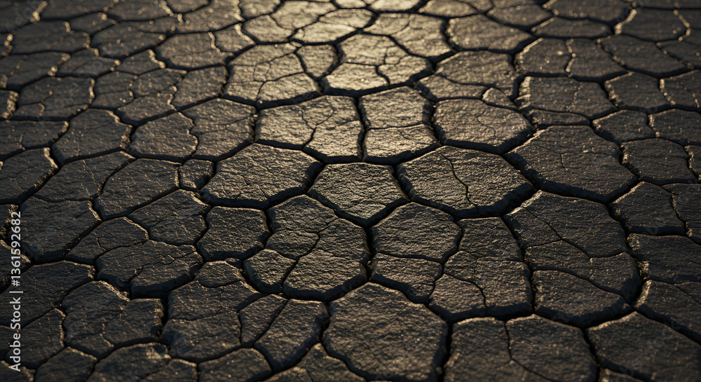 Heavily Cracked Surface with Deep Shadows Heavily Cracked Surface with Deep Shadows