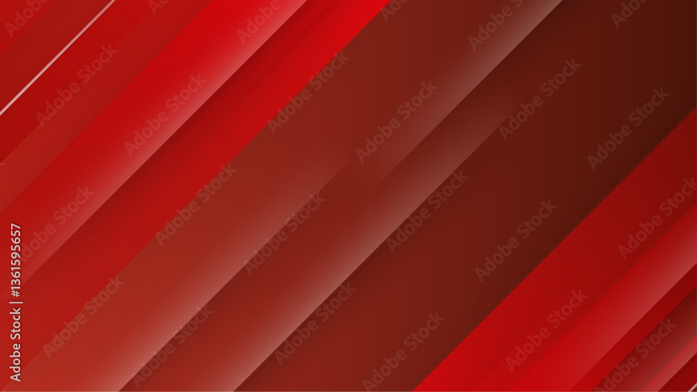 Obraz premium red gradient abstract geometric background vector illustration