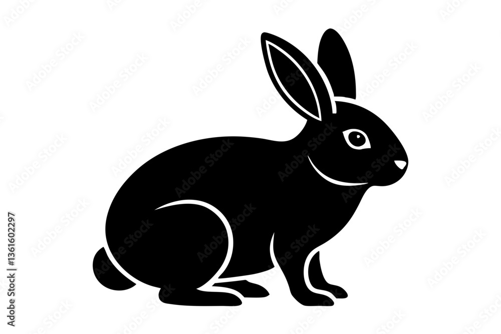 Obraz premium vector illustration of a rabbit