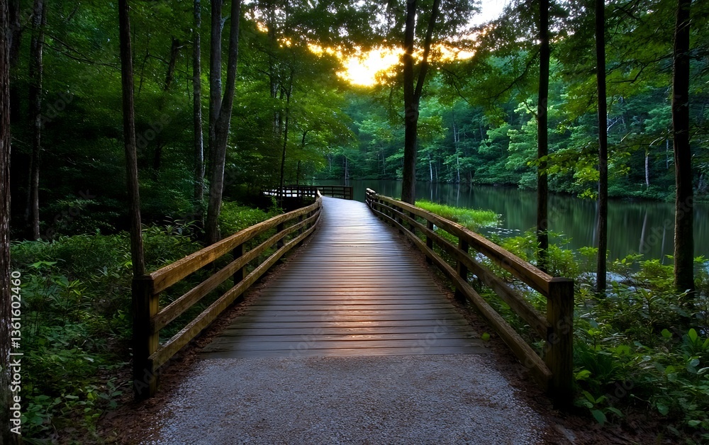 Forest Path to Sunrise Pond Forest Path to Sunrise Pond