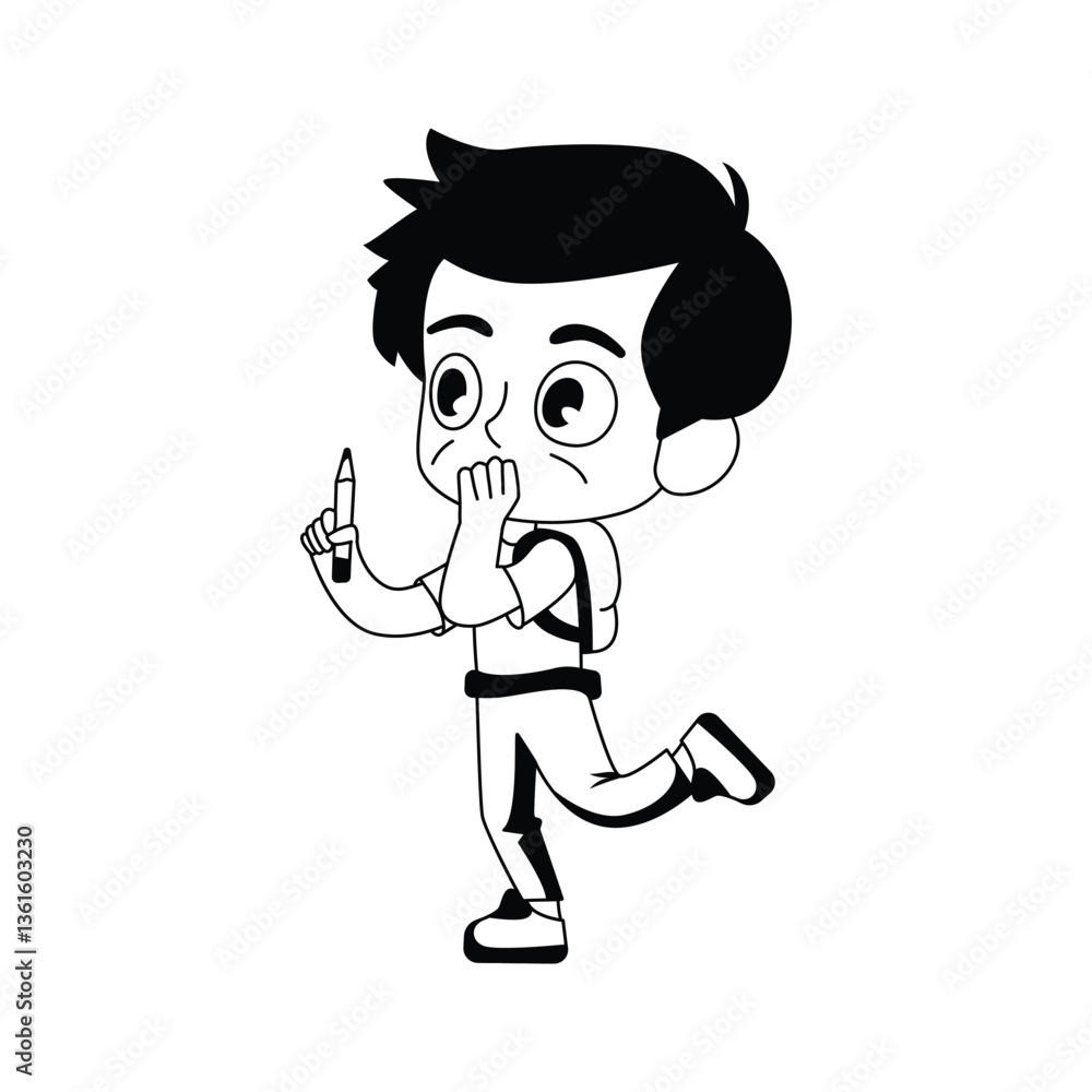 A Small pencil Vector Style Outline illustration. Eps 10 File A Small pencil Vector Style Outline illustration. Eps 10 File