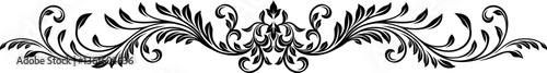 A filigree heraldic crest c...