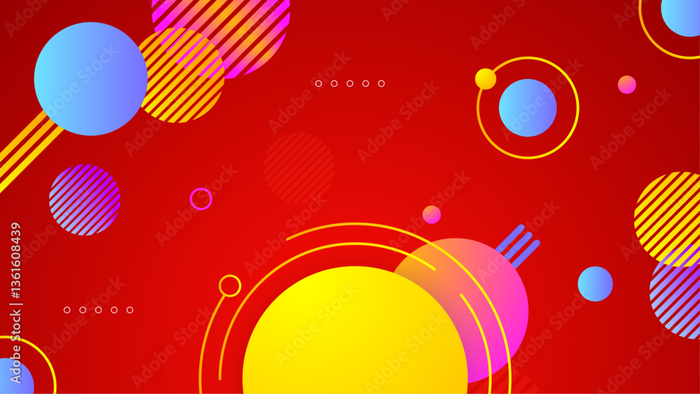 Obraz premium abstract colorful gradient geometric background vector illustration