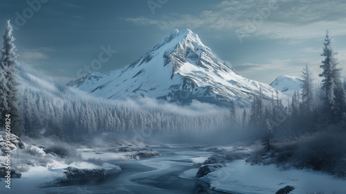 Wallpaper Mural Mountain with beautiful natural background and national park  Torontodigital.ca