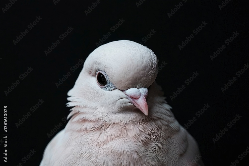 Close-up of a pale dove
