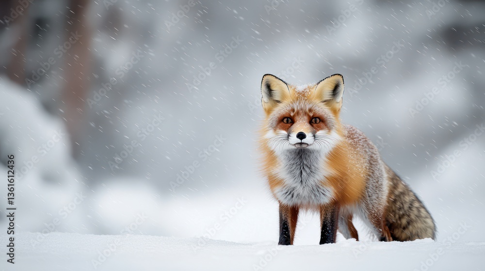 Red Fox in Snowy Landscape (1) Red Fox in Snowy Landscape (1)