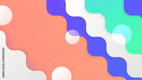 simple colorful abstract geometric background with shapes vector illustration