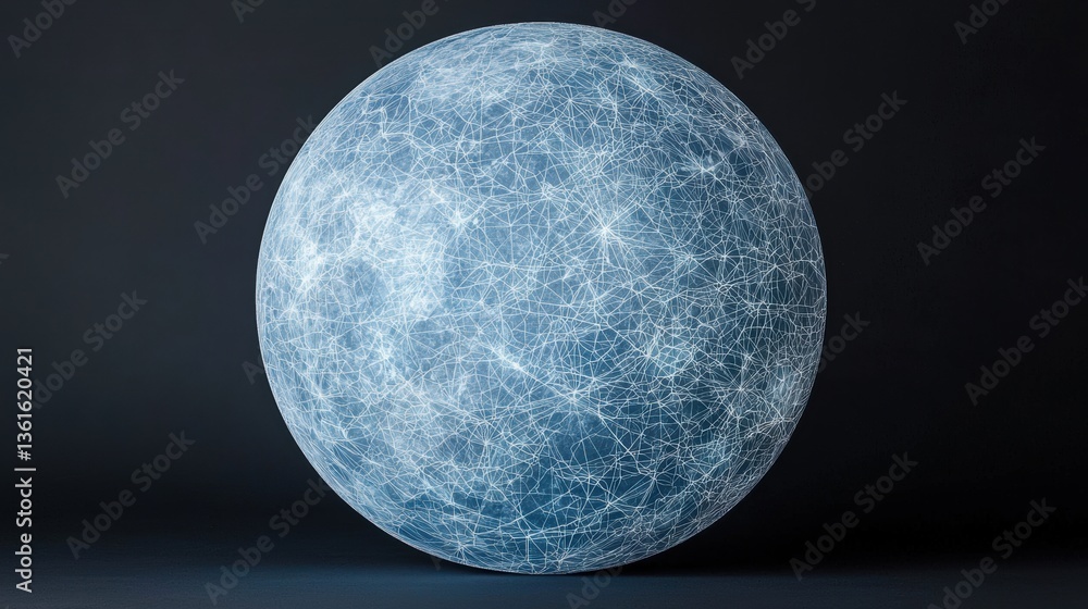 Obraz premium Digital Network Sphere.