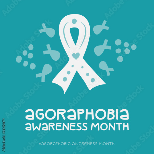 Agoraphobia Awareness Month, Vector Illustration Awareness Design.