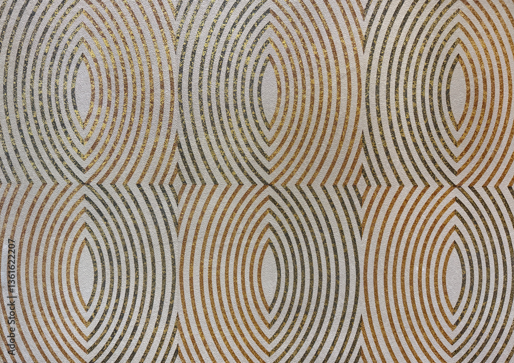 Close up of random ellipse or oval shape wallpaper in brown and black color. Forming shape of number eight. Graphic Arch and curves play with brown shades. Seamless background texture Close up of random ellipse or oval shape wallpaper in brown and black color. Forming shape of number eight. Graphic Arch and curves play with brown shades. Seamless background texture