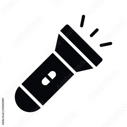 Flashlight icon for adventure, camping, and nighttime exploration.