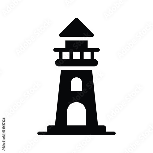 Ready to use icon of lighthouse in modern design style