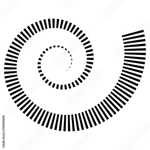 Abstract spiral with stripe...