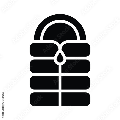 Grab this creatively designed icon of sleeping bag