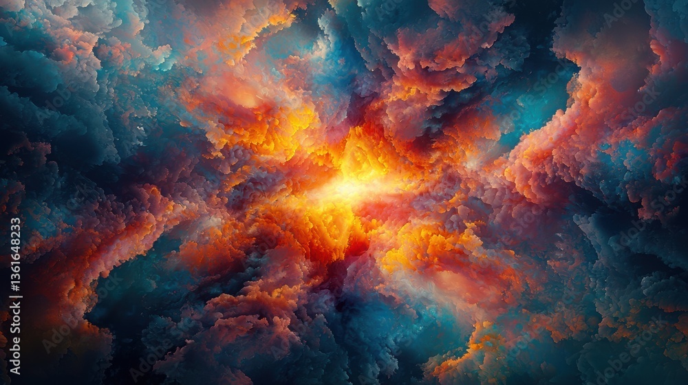 Abstract Cloudscape Explosion Abstract Cloudscape Explosion