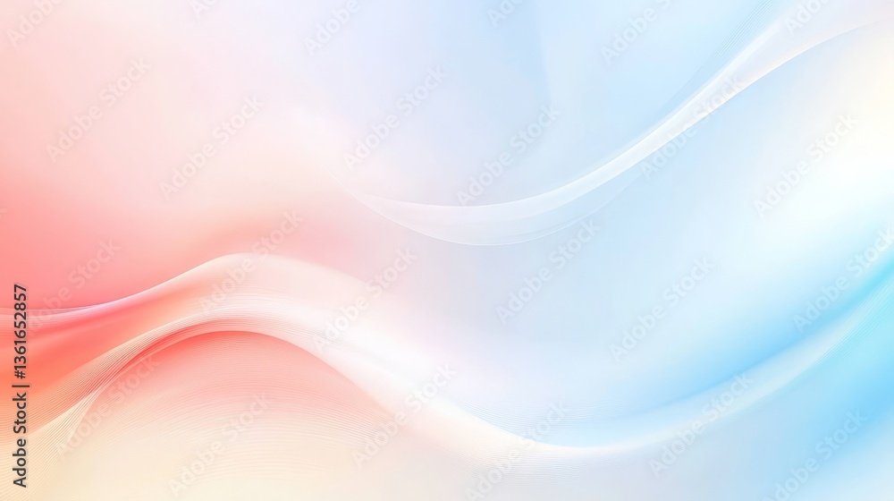 Fototapeta premium Flowing abstract background with smooth lines and waves for modern design