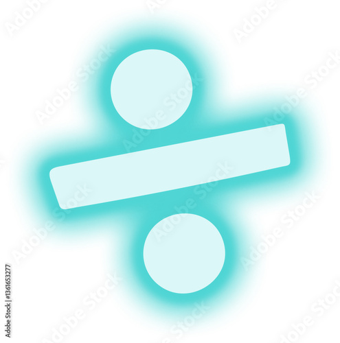 Neon Mathematics Symbol Icon