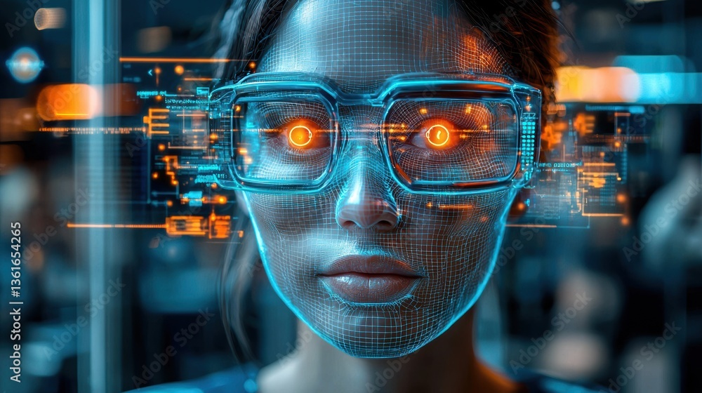 Digital Interface & Augmented Reality Portrait Digital Interface & Augmented Reality Portrait