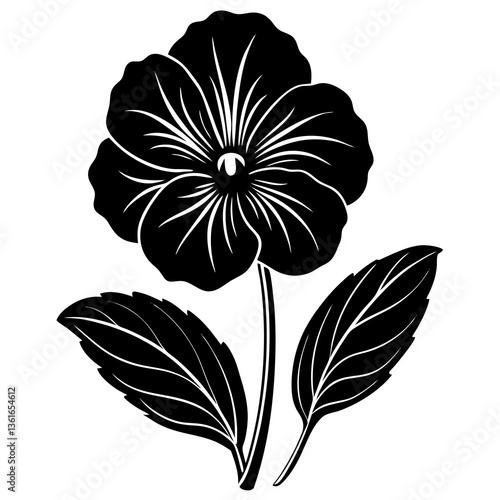 Violets Flower Vector – Beautiful Floral Design for Creative Projects