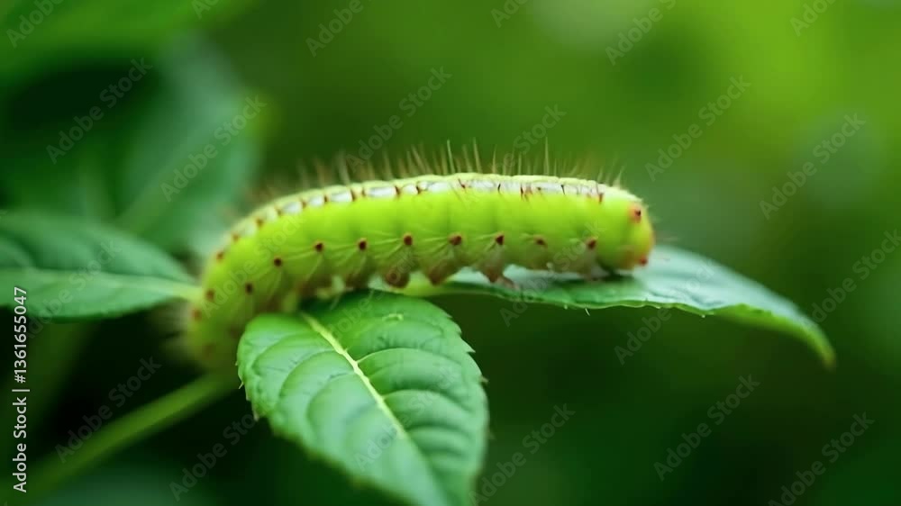 A Caterpillar On Leaf (5) A Caterpillar On Leaf (5)