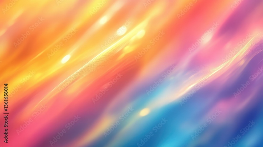 Vibrant, swirling hues of yellow, orange, pink, and blue create a dreamy, energetic abstract background Vibrant, swirling hues of yellow, orange, pink, and blue create a dreamy, energetic abstract background