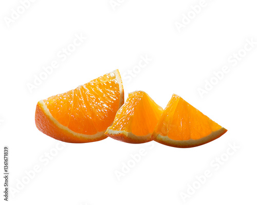 Orange slice isolated on white background