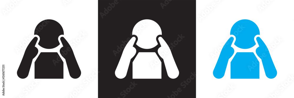 Fototapeta premium Critical icon set collection. Vector illustration. isolated on white and black background. EPS 10
