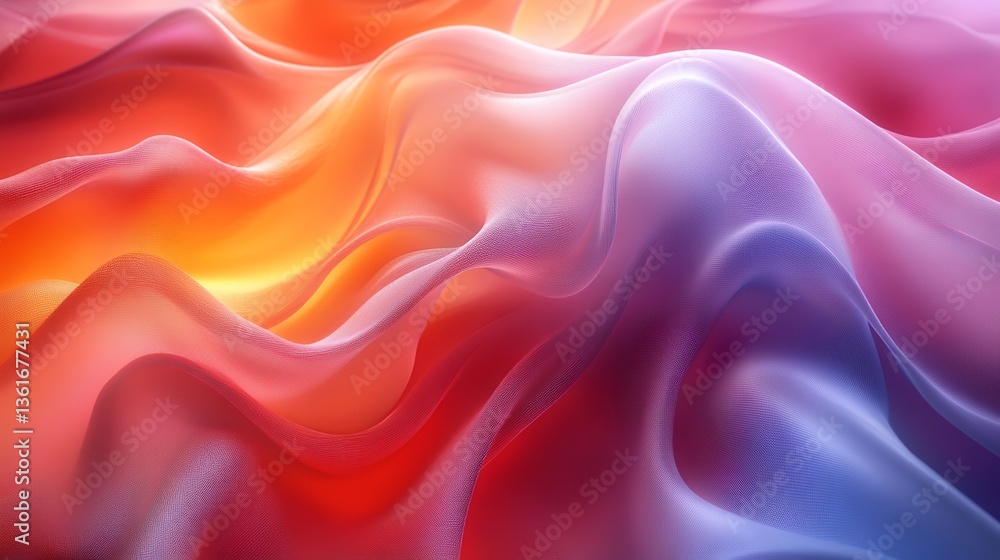 Fototapeta premium Abstract Swirling Layered Ribbon Design