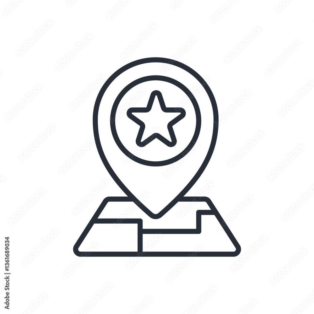 landmark icon. vector.Editable stroke.linear style sign for use web design,logo.Symbol illustration. landmark icon. vector.Editable stroke.linear style sign for use web design,logo.Symbol illustration.
