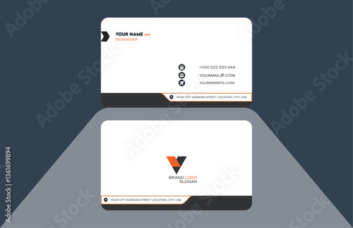 simple and clean business card design, simple business card, new, creative, modern, business card template, vector, illustration