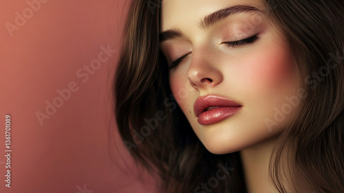 Wallpaper Mural Chocolate ganache hair color & beach wave hairstyle trends, Generative AI Torontodigital.ca