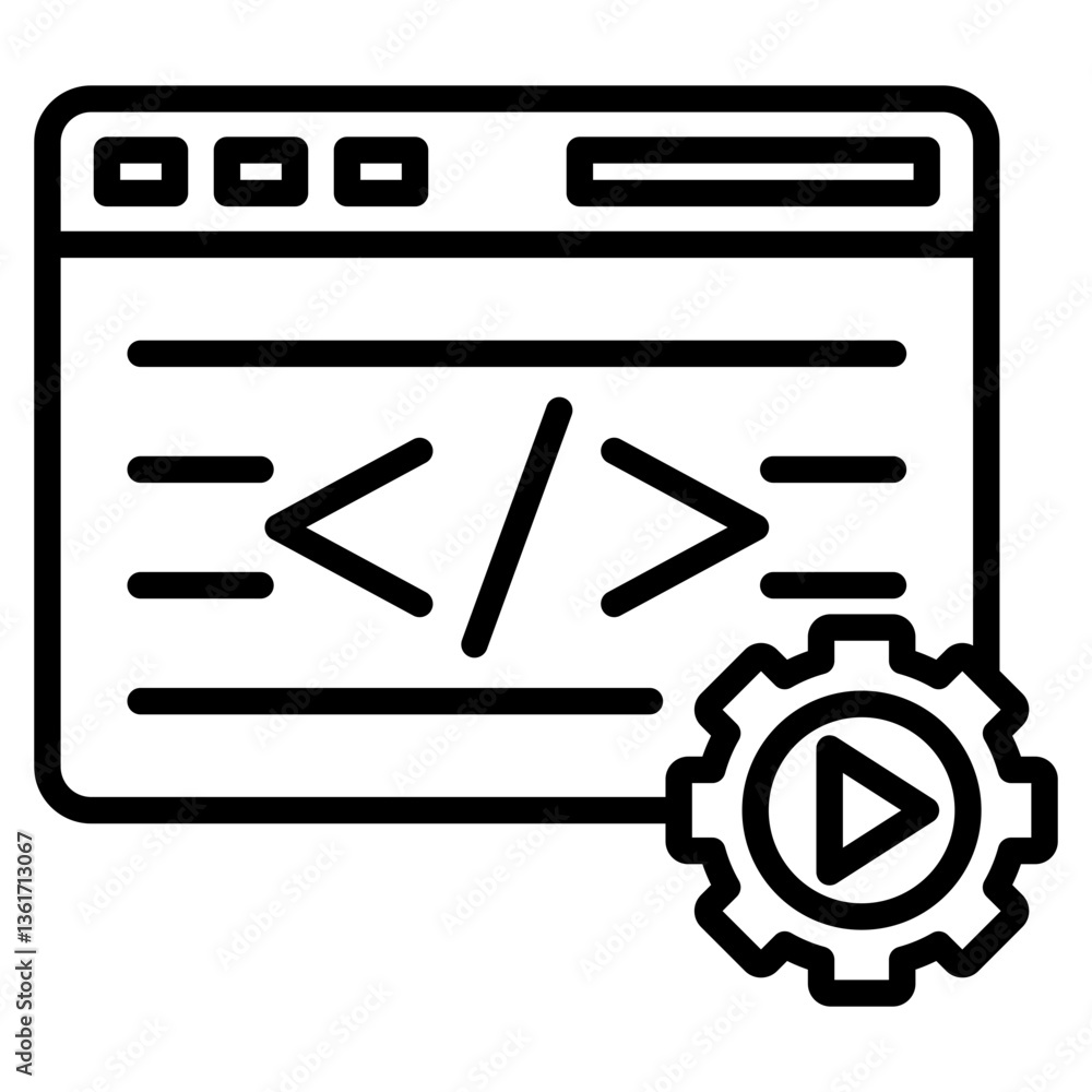 coding application single icon coding application single icon