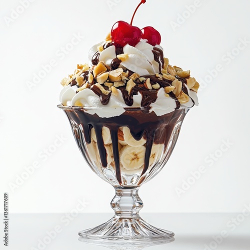  Icecream banana split sundae.