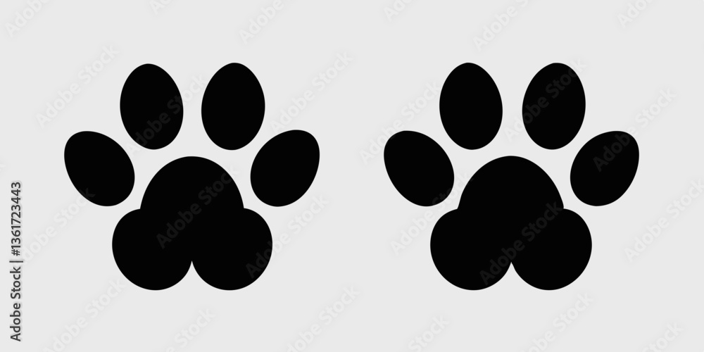 Fototapeta premium cat paw print