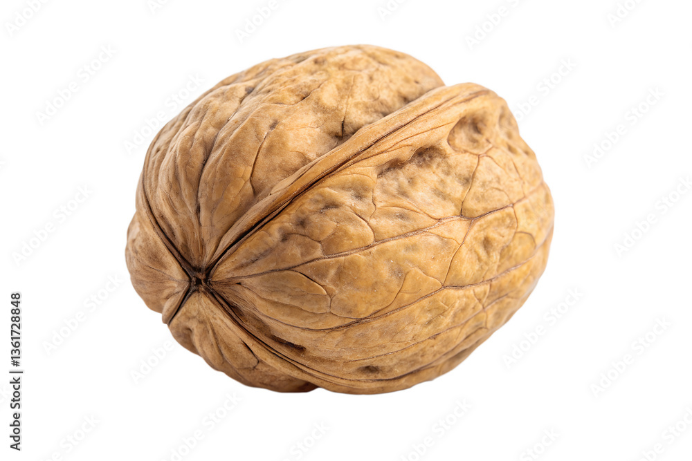 single walnut in shell on transparent background single walnut in shell on transparent background