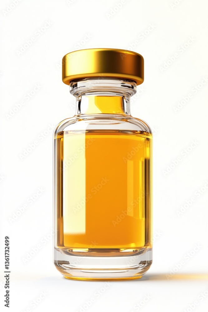 Lidocaine Injection. 3D Illustration of Anaesthetic Ampoule Glass Vial Lidocaine Injection. 3D Illustration of Anaesthetic Ampoule Glass Vial