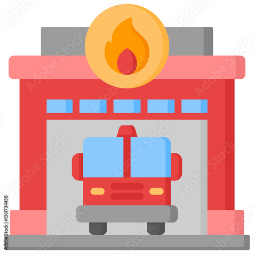 Fire Station Icon