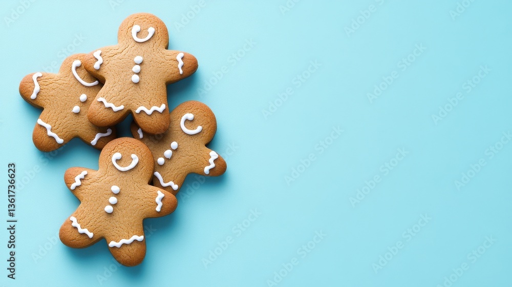 Minimalist Gingerbread Cookie Design in Pastel Tones Minimalist Gingerbread Cookie Design in Pastel Tones