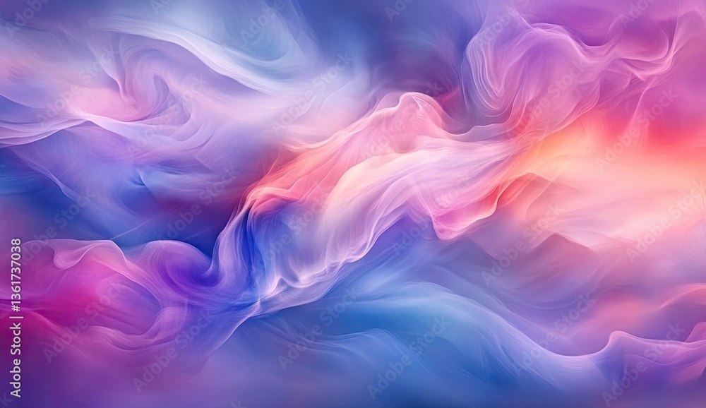 Abstract flowing colors, ethereal blend of pastels. Soft, swirling, vibrant hues Abstract flowing colors, ethereal blend of pastels. Soft, swirling, vibrant hues