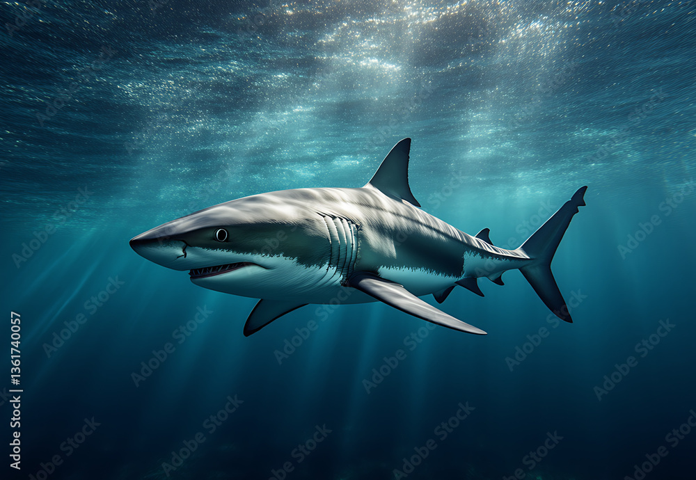 Fototapeta premium Shark in the ocean